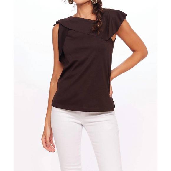 NEW EVA FRANCO xena top in brown - Picture 1 of 3